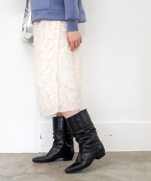 cava cava（サヴァサヴァ）の「防滑│ウェスタンカバーブーツ　7420211（ブーツ・レディース・ブラック/ダークブラウン・22.5cm/23cm/23.5cm/24cm/24.5cm）」の10枚目の写真