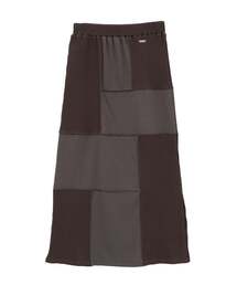【HL】PATCHWORK RIB SKIRT