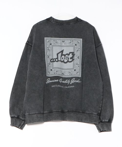 lost（ロスト）の「【限定】lost/ロスト トレーナー/スウェット バックプリント L25F-1102（スウェット・メンズ・ブラック/ブルー/オレンジ・M/L/XL）」の7枚目の写真