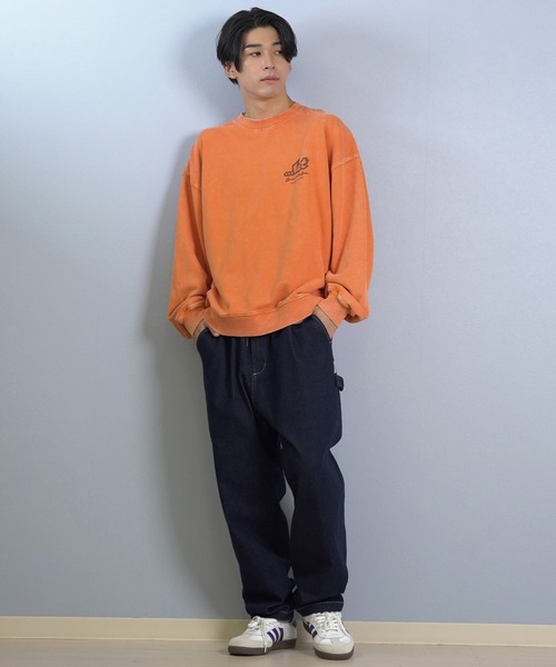 lost（ロスト）の「【限定】lost/ロスト トレーナー/スウェット バックプリント L25F-1102（スウェット・メンズ・ブラック/ブルー/オレンジ・M/L/XL）」の5枚目の写真