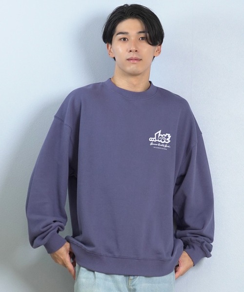 lost（ロスト）の「【限定】lost/ロスト トレーナー/スウェット バックプリント L25F-1102（スウェット・メンズ・ブラック/ブルー/オレンジ・M/L/XL）」の15枚目の写真