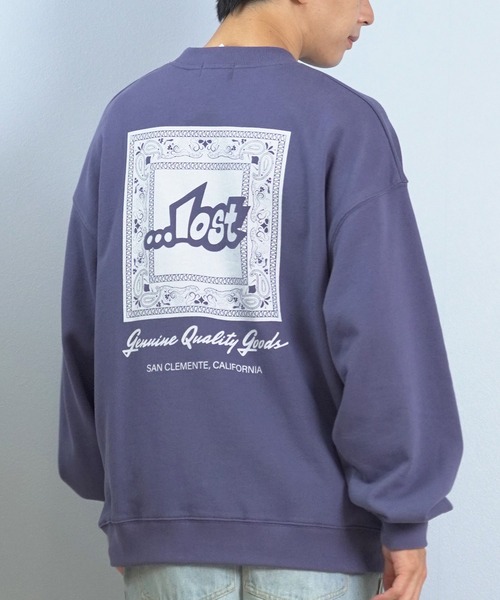 lost（ロスト）の「【限定】lost/ロスト トレーナー/スウェット バックプリント L25F-1102（スウェット・メンズ・ブラック/ブルー/オレンジ・M/L/XL）」の17枚目の写真