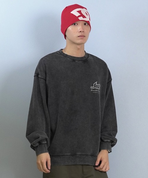 lost（ロスト）の「【限定】lost/ロスト トレーナー/スウェット バックプリント L25F-1102（スウェット・メンズ・ブラック/ブルー/オレンジ・M/L/XL）」の10枚目の写真