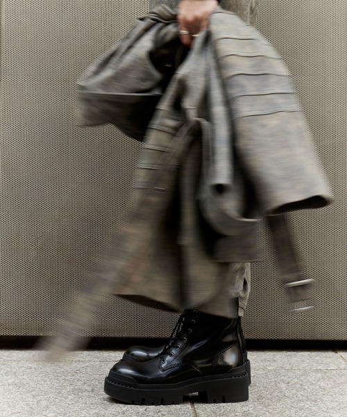 ASH（アッシュ）の「ASH/アッシュ【NOAH】厚底レースアップブーツ コンバット ボリューム 6cmヒール（ブーツ・レディース・ブラック/ブラウン・39/37/36）」の11枚目の写真