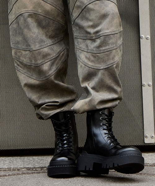 ASH（アッシュ）の「ASH/アッシュ【NOAH】厚底レースアップブーツ コンバット ボリューム 6cmヒール（ブーツ・レディース・ブラック/ブラウン・39/37/36）」の12枚目の写真