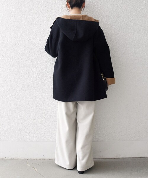 セール】SHIPS any: リバー フーデッド Aライン ミドル コート（その他