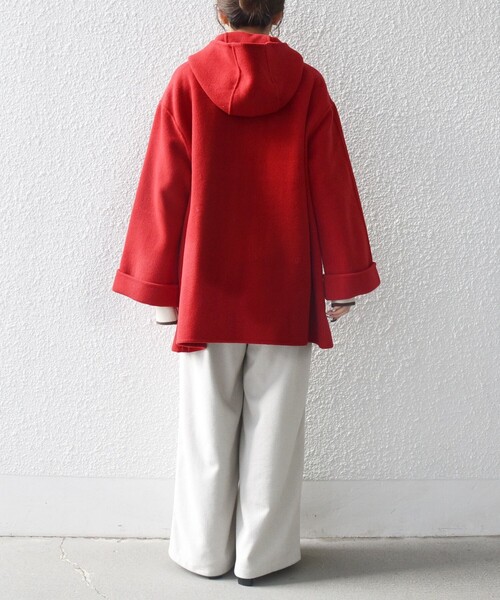 SHIPS any: リバー フーデッド Aライン ミドル コート（その他アウター