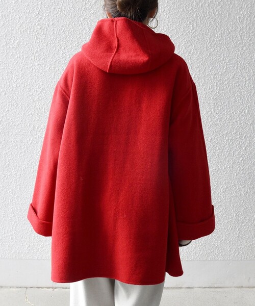 SHIPS any: リバー フーデッド Aライン ミドル コート シップス エニィ SHIPS any SHIPS any: リバー フーデッド Aライン