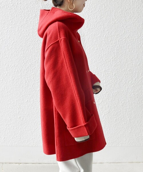 SHIPS any: リバー フーデッド Aライン ミドル コート（その他アウター