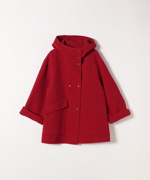 SHIPS any リバー フード Aライン ミドル コート シップス エニィ SHIPS any SHIPS any: リバー フーデッド Aライン