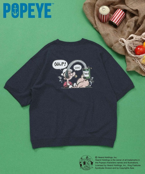 GLOBAL WORK(グローバルワーク)の「POPEYE(TM)/スウェット/一部店舗限定/601720(スウェット・メンズ・ホワイト/ネイビー/スカイブルー・LARGE/X-LARGE/MEDIUM)」の3枚目の写真