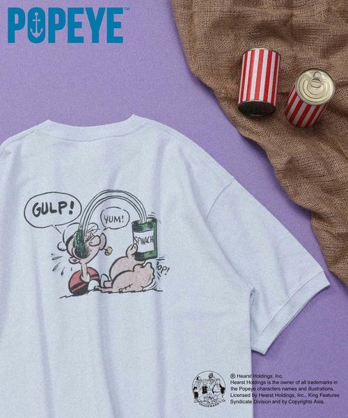 GLOBAL WORK(グローバルワーク)の「POPEYE(TM)/スウェット/一部店舗限定/601720(スウェット・メンズ・ホワイト/ネイビー/スカイブルー・LARGE/X-LARGE/MEDIUM)」の2枚目の写真