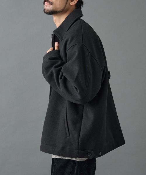 COLONY 2139（コロニートゥーワンスリーナイン）の「メルトンジップブルゾン（ブルゾン・メンズ・ブラック/グレー・LARGE/MEDIUM）」の4枚目の写真