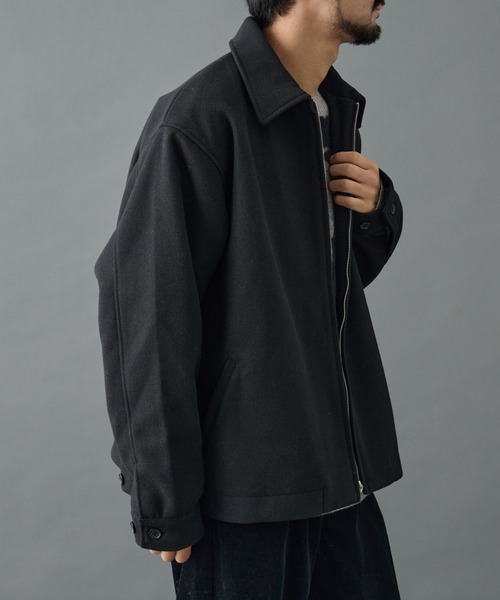 COLONY 2139（コロニートゥーワンスリーナイン）の「メルトンジップブルゾン（ブルゾン・メンズ・ブラック/グレー・LARGE/MEDIUM）」の6枚目の写真