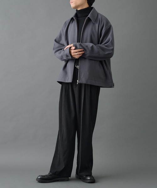 COLONY 2139（コロニートゥーワンスリーナイン）の「メルトンジップブルゾン（ブルゾン・メンズ・ブラック/グレー・LARGE/MEDIUM）」の15枚目の写真