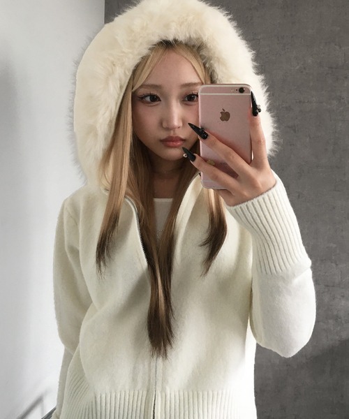 lilful（リルフル）の「【ファー取り外し可能】フェイクファー ダブル