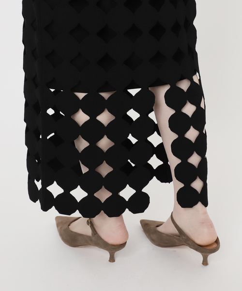 Nobleドットモチーフニットスカート Noble（ノーブル）の「《追加》ドットモチーフニットスカート