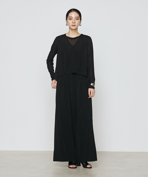 Gabardine K.T（ギャバジンケーティー）の「ハイテンションポンチライト ジレセットアップ（その他パンツ・レディース・ブラック・9号）」の3枚目の写真