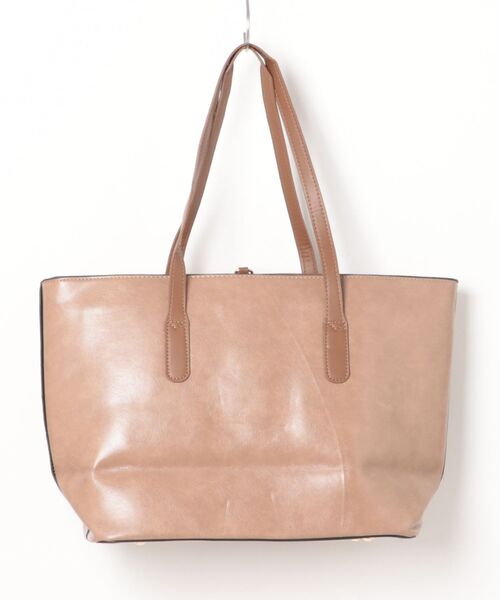 florist（フローリスト）の「レザータッチアシメハンドルトートバッグ/ビジネスバッグ（ビジネスバッグ・レディース・ベージュ/ブラック/オフホワイト/キャメル/ブルーグリーン/モカ・FREE）」の13枚目の写真