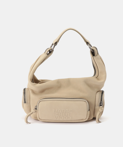 MARGE SHERWOOD(マージシャーウッド)の「【Geek Office / ギークオフィス】MARGESHERWOOD / CITY HOBO EW MINI(ショルダーバッグ・レディース・ベージュ・FREE)」の1枚目の写真