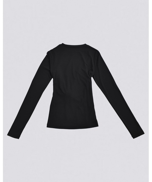 kiehtova(キエトヴァ)の「【kiehtova】SLUB TWIST TOPS/スラブ ツイスト トップス(Tシャツ/カットソー・レディース・ワイン系/ブラック/グリーン・FREE)」の13枚目の写真