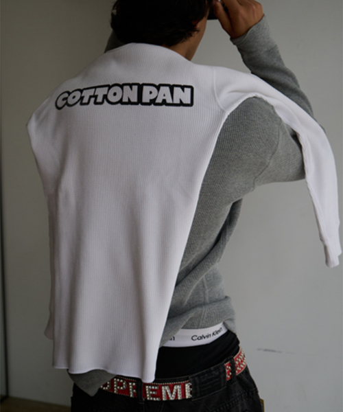 cotton pan（コットンパン）の「COTTON PAN / コットンパン CP THERMAL L/S（Tシャツ/カットソー・メンズ・ブラック/ホワイト・LARGE/MEDIUM）」の2枚目の写真