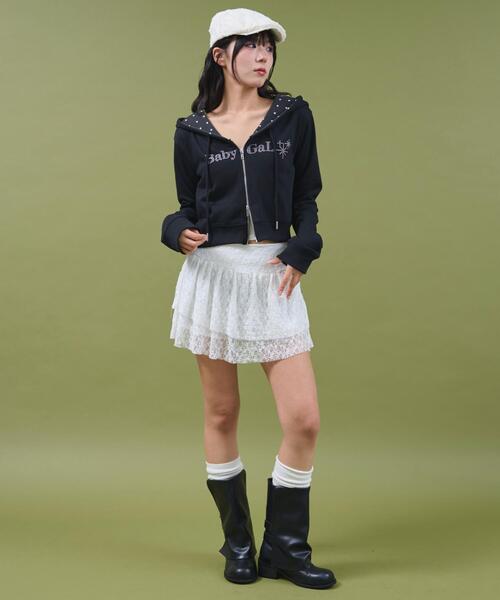 dispark（ディスパーク）の「DISPARK/ラインストーンショートパーカー（パーカー・レディース・その他2/その他1・FREE）」の4枚目の写真