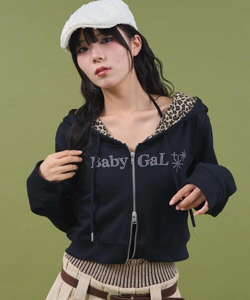 dispark（ディスパーク）の「DISPARK/ラインストーンショートパーカー（パーカー・レディース・その他2/その他1・FREE）」の5枚目の写真