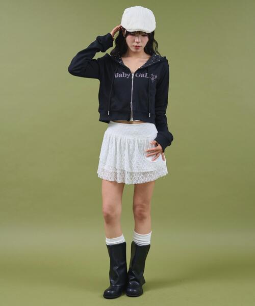 dispark（ディスパーク）の「DISPARK/ラインストーンショートパーカー（パーカー・レディース・その他2/その他1・FREE）」の12枚目の写真