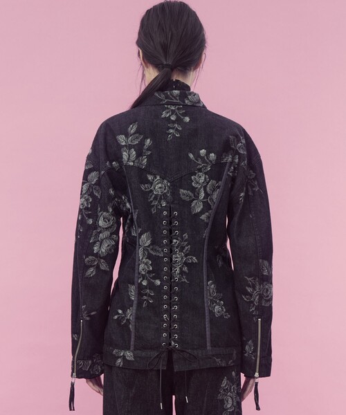 FETICO/フェティコ】《STUDIOUS別注》別注 ROSE DENIM JACKET/ローズ