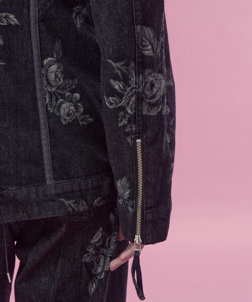 FETICO（フェティコ）の「【FETICO/フェティコ】《STUDIOUS別注》別注 ROSE DENIM JACKET/ローズデニムジャケット（デニムジャケット・レディース・インディゴブルー/ブラック・36/38）」の16枚目の写真