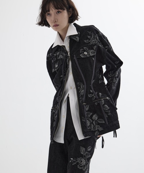 FETICO/フェティコ】《STUDIOUS別注》別注 ROSE DENIM JACKET/ローズ