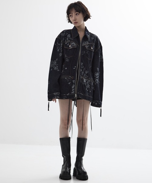 FETICO/フェティコ】《STUDIOUS別注》別注 ROSE DENIM JACKET/ローズ