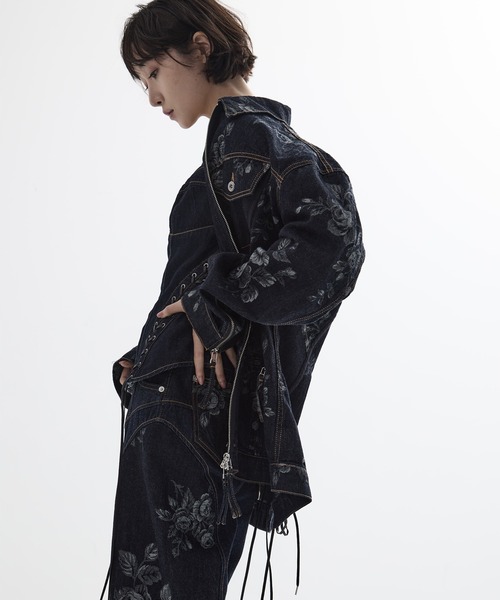 FETICO/フェティコ】《STUDIOUS別注》別注 ROSE DENIM JACKET/ローズ