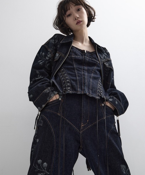 セール】【FETICO/フェティコ】《STUDIOUS別注》別注 ROSE DENIM