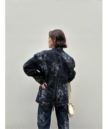 FETICO/フェティコ】《STUDIOUS別注》別注 ROSE DENIM JACKET/ローズ