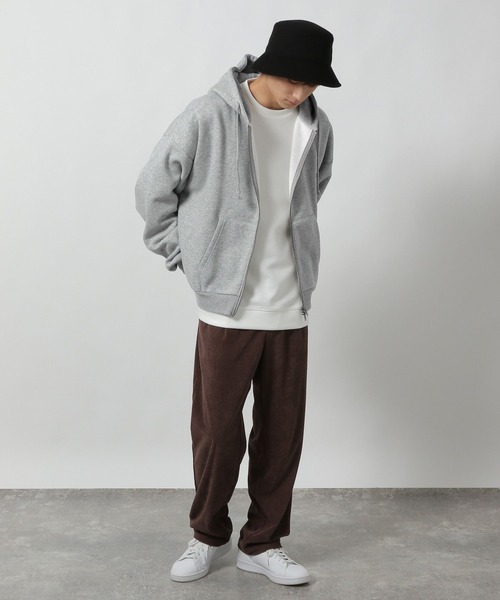 LAKOLE（ラコレ）の「裏起毛ZIPパーカー / 598730（パーカー・メンズ・ホワイト/グリーン/グレー/ブラック・MEDIUM/LARGE）」の11枚目の写真