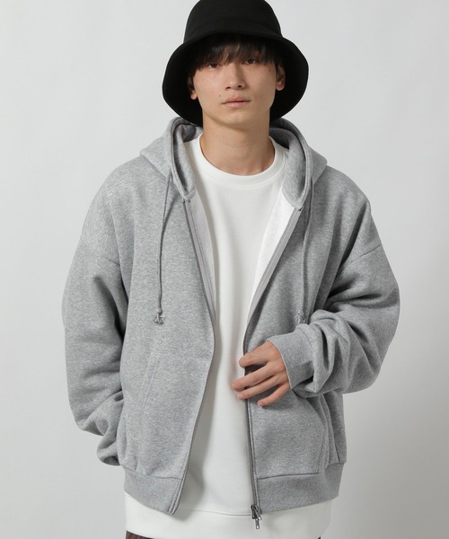 LAKOLE（ラコレ）の「裏起毛ZIPパーカー / 598730（パーカー・メンズ・ホワイト/グリーン/グレー/ブラック・MEDIUM/LARGE）」の13枚目の写真