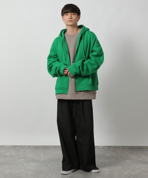 LAKOLE（ラコレ）の「裏起毛ZIPパーカー / 598730（パーカー・メンズ・ホワイト/グリーン/グレー/ブラック・MEDIUM/LARGE）」の16枚目の写真