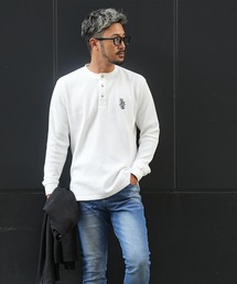 adamsJUGGLER（アダムスジャグラー）の「RTEG ヘンリーネック S/B ロンティー（Tシャツ/カットソー）」