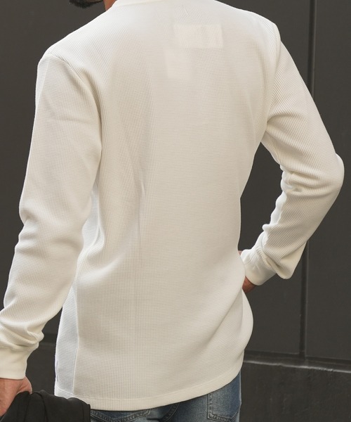 adamsJUGGLER（アダムスジャグラー）の「RTEG ヘンリーネック S/B ロンティー（Tシャツ/カットソー・メンズ・ホワイト/ブラック・S/M/L/XL/XXL）」の15枚目の写真