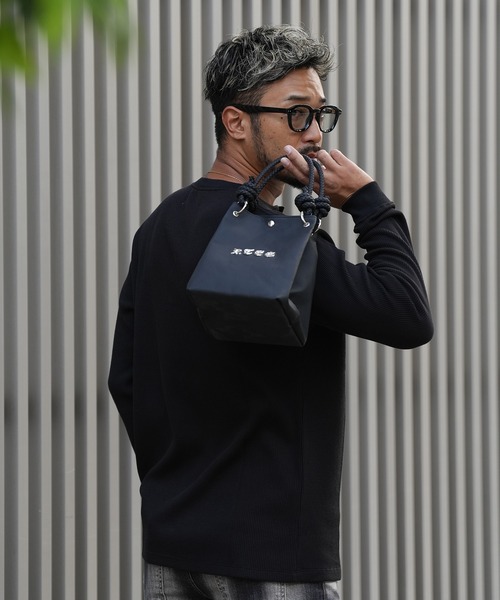 adamsJUGGLER（アダムスジャグラー）の「RTEG ヘンリーネック S/B ロンティー（Tシャツ/カットソー・メンズ・ホワイト/ブラック・S/M/L/XL/XXL）」の18枚目の写真