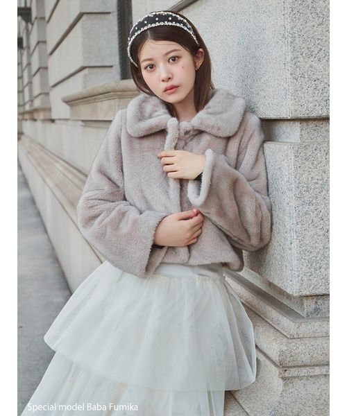 SNIDEL（スナイデル）の「チュールパニエスカート（スカート・レディース・アイボリー/ブラック・0/1）」の4枚目の写真