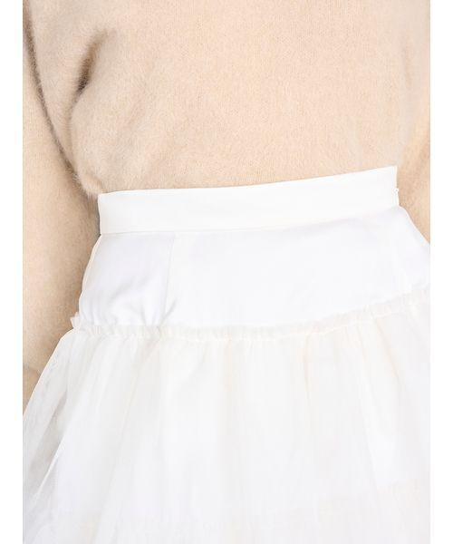 SNIDEL（スナイデル）の「チュールパニエスカート（スカート・レディース・アイボリー/ブラック・0/1）」の20枚目の写真