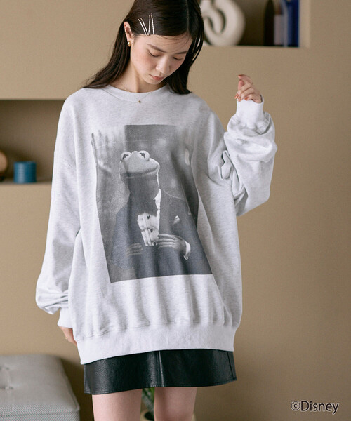 Firsthand（ファーストハンド）の「Firsthand/ファーストハンド ［The Muppets / ザ・マペッツ］ MAPPETS DRESS CREWNECK SWEAT / フロントプリント クルーネックスウェット（スウェット・メンズ・ブラック/グレー・M/L）」の4枚目の写真