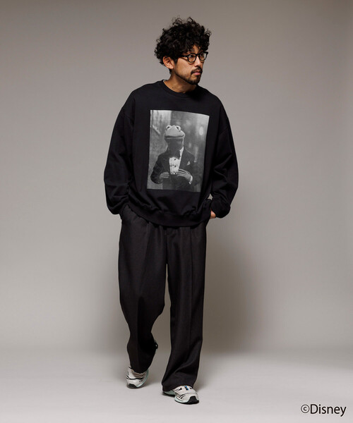 Firsthand（ファーストハンド）の「Firsthand/ファーストハンド ［The Muppets / ザ・マペッツ］ MAPPETS DRESS CREWNECK SWEAT / フロントプリント クルーネックスウェット（スウェット・メンズ・ブラック/グレー・M/L）」の10枚目の写真