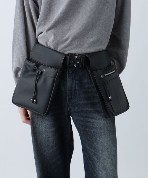 HARE（ハレ）の「コブラバックルウエストBAG(HARE)（ボディバッグ/ウエストポーチ・メンズ・ブラック・FREE）」の2枚目の写真