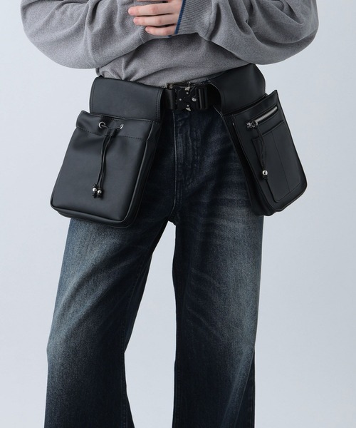 HARE（ハレ）の「コブラバックルウエストBAG(HARE)（ボディバッグ/ウエストポーチ・メンズ・ブラック・FREE）」の4枚目の写真