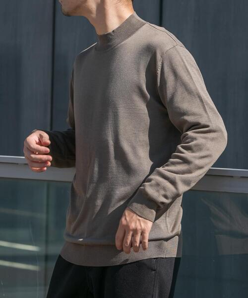 セール】『XLサイズあり』『UR TECH』ハイゲージハイネックニット