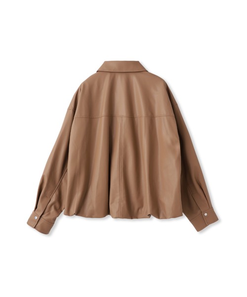 Droite lautreamont（ドロワットロートレアモン）の「レザーライクブルゾン≪洗濯機で洗える≫（ブルゾン・レディース・キャメル・M）」の13枚目の写真